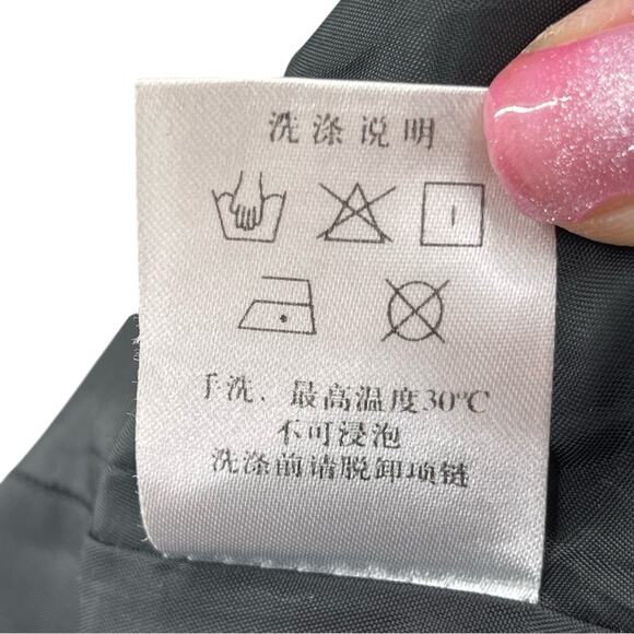 ONLY Black Puff Sleeve Ruffle Waist Accented Cocktail Party Mini Dress XL - Picture 8 of 8